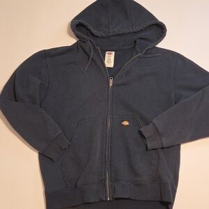 Dickies Navy Zip-Up Hoodie with Logo